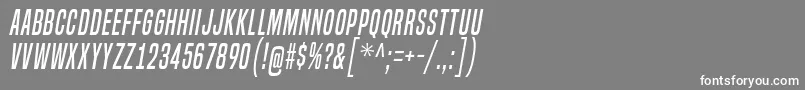 フォントBuiltTitlingRgIt – 灰色の背景に白い文字