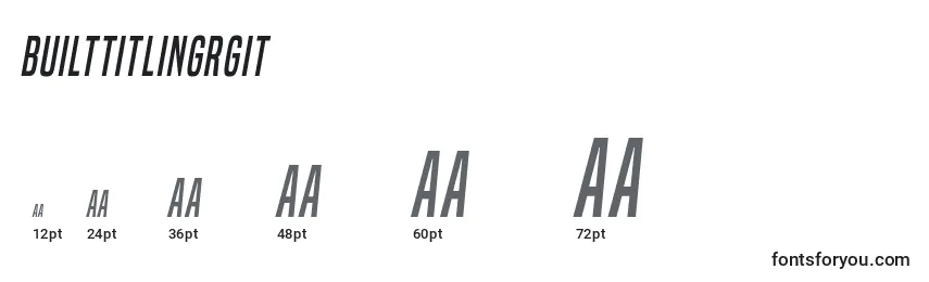 BuiltTitlingRgIt Font Sizes