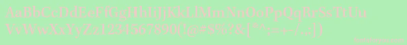 KeplerstdMediumscncapt Font – Pink Fonts on Green Background