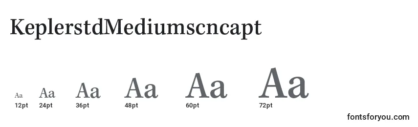 Размеры шрифта KeplerstdMediumscncapt