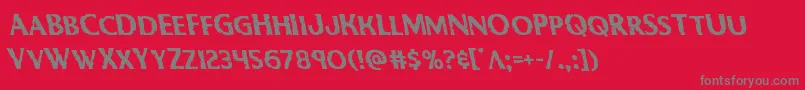 Bodyswipersleft Font – Gray Fonts on Red Background