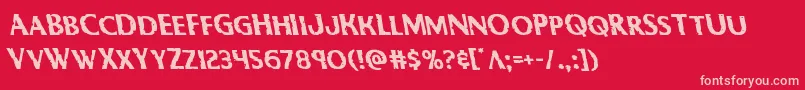 Bodyswipersleft Font – Pink Fonts on Red Background
