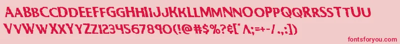 Bodyswipersleft Font – Red Fonts on Pink Background