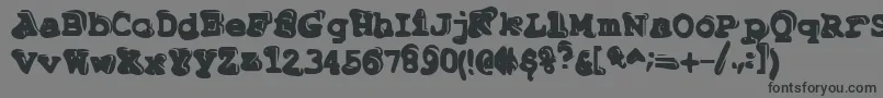 Tiptonianregular Font – Black Fonts on Gray Background