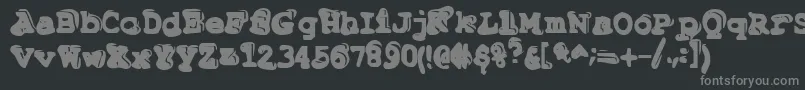 Police Tiptonianregular – polices grises sur fond noir
