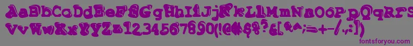 Tiptonianregular Font – Purple Fonts on Gray Background