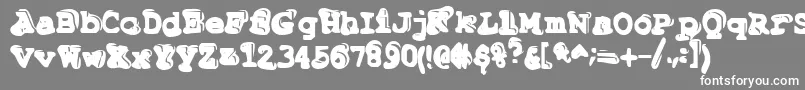 フォントTiptonianregular – 灰色の背景に白い文字