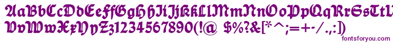 Dsballade Font – Purple Fonts on White Background