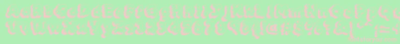 Шрифт Mcklt – розовые шрифты на зелёном фоне