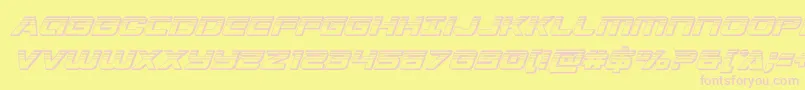 Stardusterplatital Font – Pink Fonts on Yellow Background