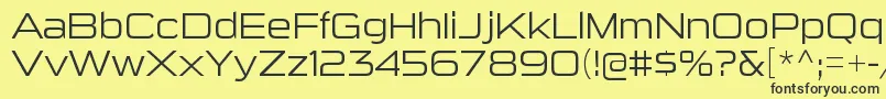 SuigenerisltRegular Font – Black Fonts on Yellow Background