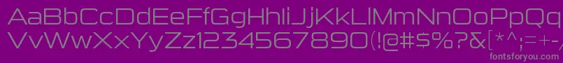 SuigenerisltRegular Font – Gray Fonts on Purple Background