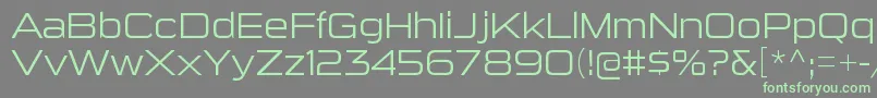 Weitere Informationen zur SuigenerisltRegular-Schriftart SuigenerisltRegular-Schriftart – Grüne Schriften auf grauem Hintergrund