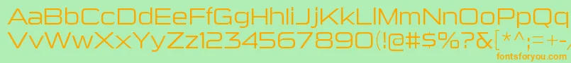 More about SuigenerisltRegular Font SuigenerisltRegular Font – Orange Fonts on Green Background
