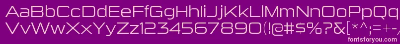 SuigenerisltRegular Font – Pink Fonts on Purple Background