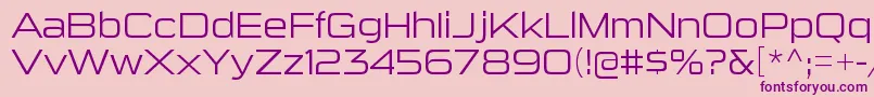 SuigenerisltRegular Font – Purple Fonts on Pink Background