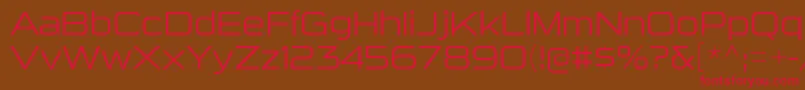 SuigenerisltRegular Font – Red Fonts on Brown Background