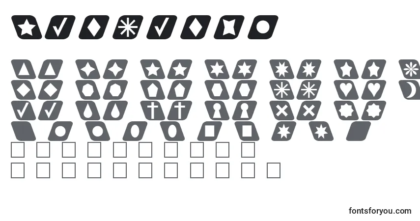 Cutouts2-fontti – aakkoset, numerot, erikoismerkit