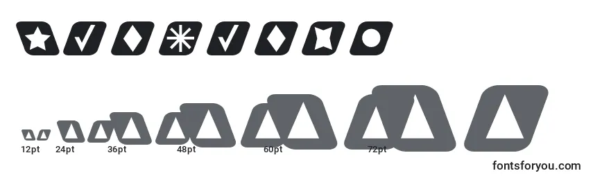 Cutouts2 Font Sizes