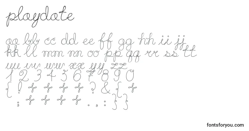 Czcionka Playdate – alfabet, cyfry, specjalne znaki
