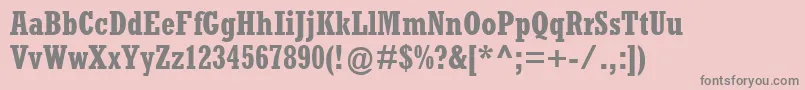 RockwellCondensedРџРѕР»СѓР¶РёСЂРЅС‹Р№ Font – Gray Fonts on Pink Background