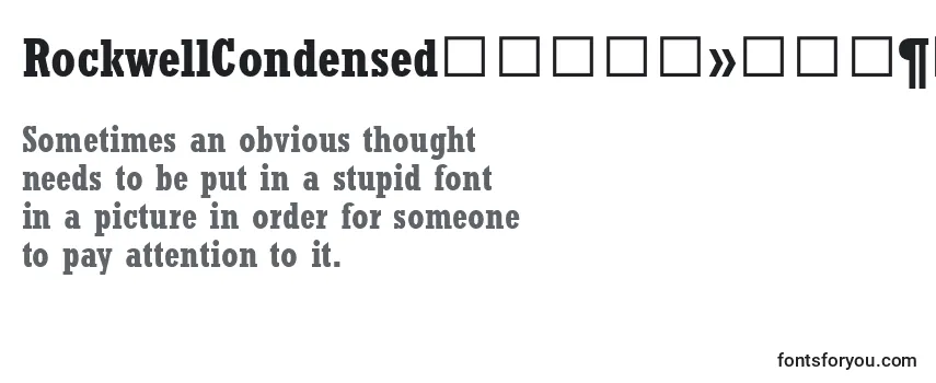 Review of the RockwellCondensedРџРѕР»СѓР¶РёСЂРЅС‹Р№ Font