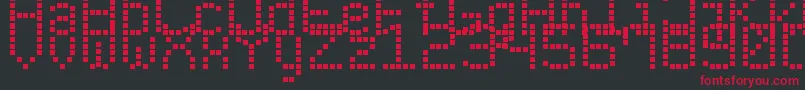 fuente ModernLedBoard7 – Fuentes Rojas Sobre Fondo Negro