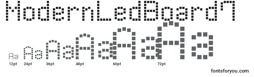 ModernLedBoard7 Font Sizes
