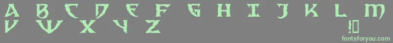 Sad ffy Font – Green Fonts on Gray Background