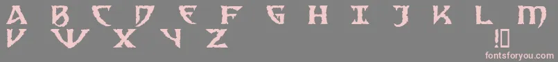 Sad ffy Font – Pink Fonts on Gray Background