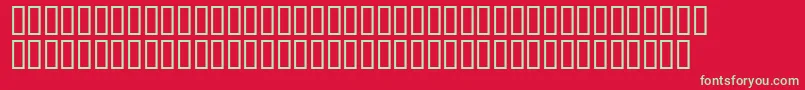 KnickOTeen Font – Green Fonts on Red Background