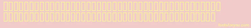 KnickOTeen Font – Yellow Fonts on Pink Background