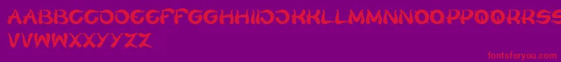 FlowerLover Font – Red Fonts on Purple Background