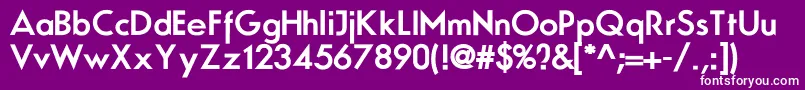 N.O.MovementBold Font – White Fonts on Purple Background