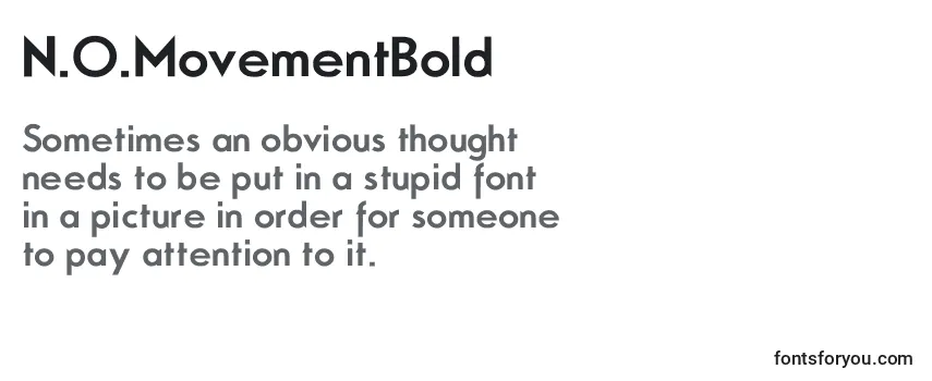 N.O.MovementBold-fontti