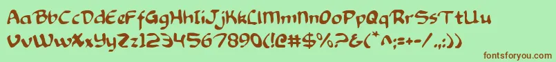 KnightsTemplar Font – Brown Fonts on Green Background