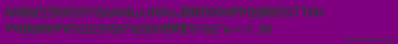 JannisariesCondensed Font – Black Fonts on Purple Background