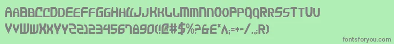 JannisariesCondensed Font – Gray Fonts on Green Background