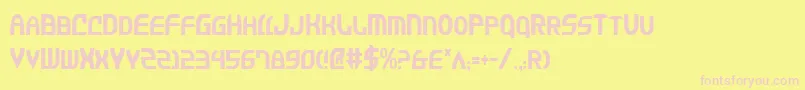 JannisariesCondensed Font – Pink Fonts on Yellow Background