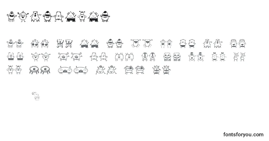 Aliendude Font – alphabet, numbers, special characters