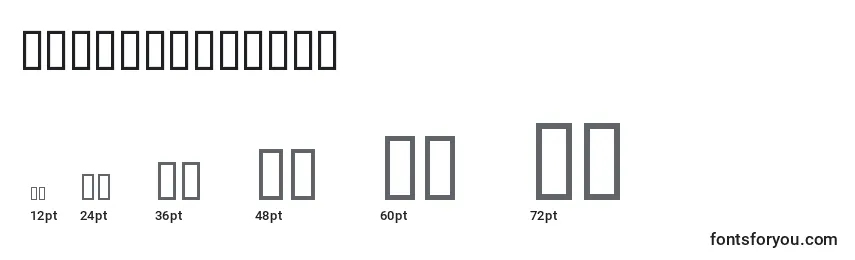 PlanesTModern Font Sizes