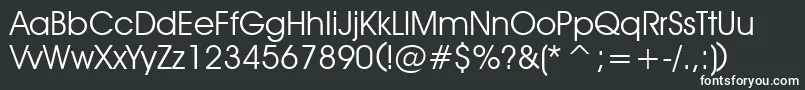 Decker Font – White Fonts on Black Background