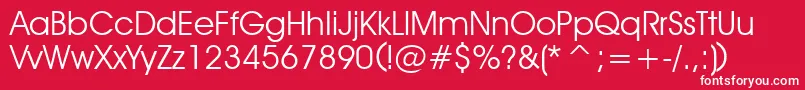 フォントDecker – 赤い背景に白い文字