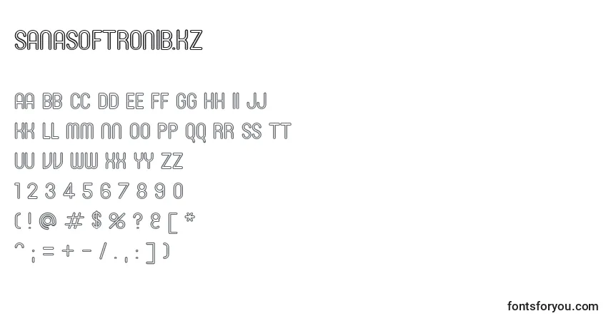 SanasoftRoniB.Kz Font – alphabet, numbers, special characters