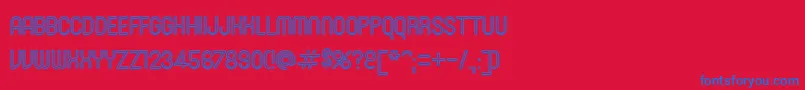 SanasoftRoniB.Kz Font – Blue Fonts on Red Background