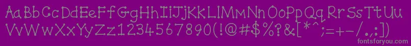 Más sobre la fuente Spottydottie fuente Spottydottie – Fuentes Grises Sobre Fondo Morado