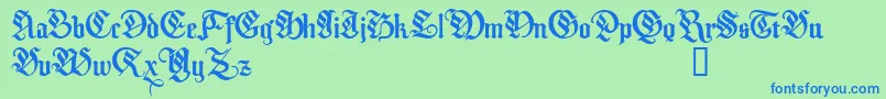 MelcheburnDemo Font – Blue Fonts on Green Background