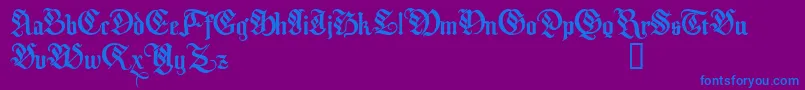 MelcheburnDemo Font – Blue Fonts on Purple Background