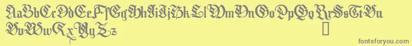 MelcheburnDemo Font – Gray Fonts on Yellow Background
