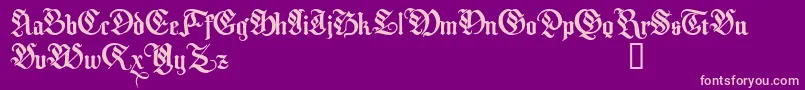 MelcheburnDemo Font – Pink Fonts on Purple Background